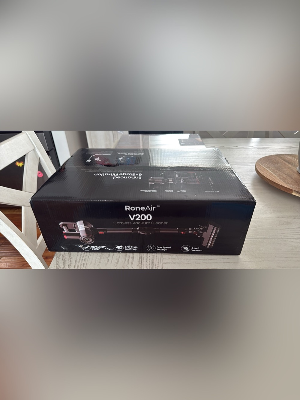 RoneAir V200 Cordless Vacuum Cleaner - Black